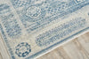 The Met X Exquisite Rugs Vintage Looms 5670 Light Blue/Blue Area Rug Corner Image