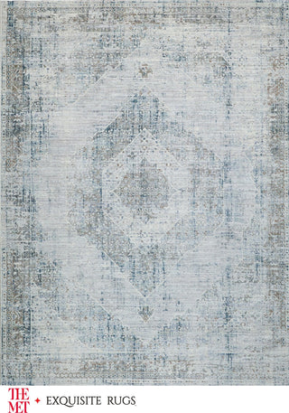 The Met X Exquisite Rugs Vintage Looms 5671 Beige/Blue Area Rug