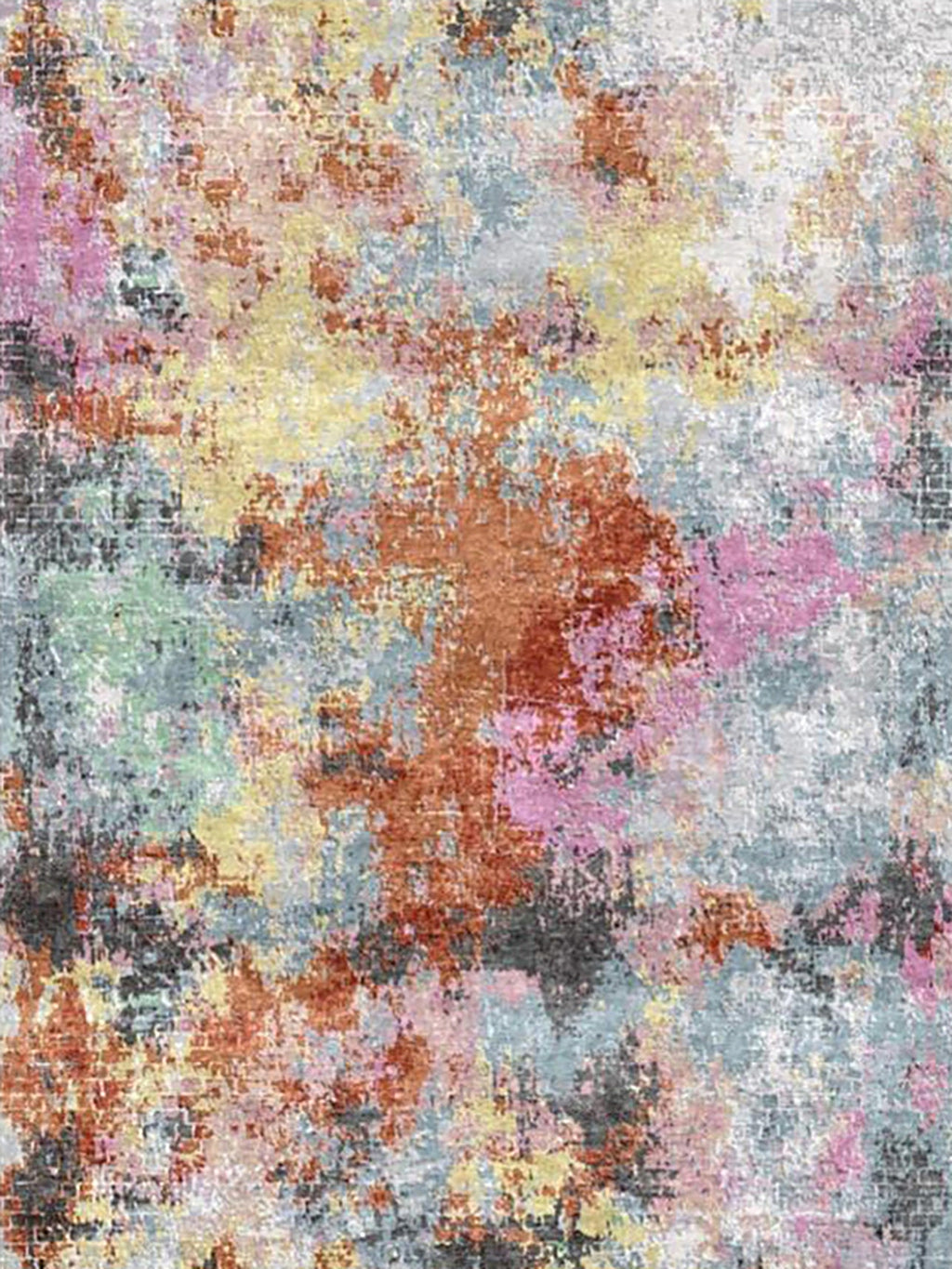 Exquisite Rugs Floor Art 5696 Purple/Rust Area Rug