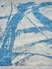 Exquisite Rugs Floor Art 5708 Ivory/Light Blue Area Rug Closeup Image