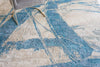 Exquisite Rugs Floor Art 5708 Ivory/Light Blue Area Rug