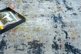 Exquisite Rugs Cosmo 5718 Silver/Multi Area Rug Detail Image