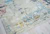 Exquisite Rugs Cosmo 5719 Silver/Blue/Beige Area Rug Corner Image