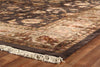 Exquisite Rugs Museum Kashan 5729 Charcoal/Beige Area Rug Corner Image