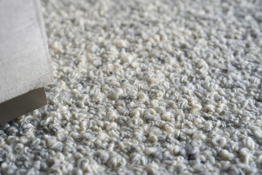 Exquisite Rugs Ferretti 5755 Light Gray/Ivory Area Rug Lifestyle Image Feature