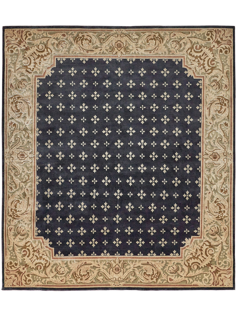 Exquisite Rugs Contemporary 5795 Black/Green Area Rug main image