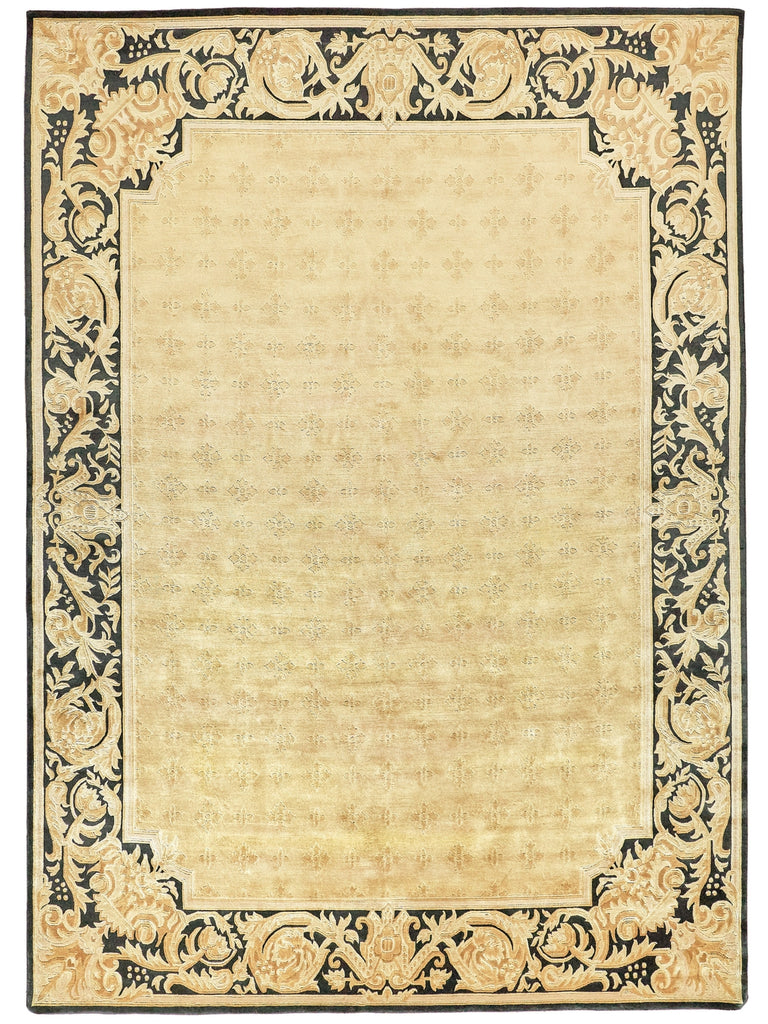 Exquisite Rugs Super Tibetan 5854 Gold/Black Area Rug main image