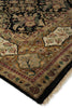 Exquisite Rugs Polonaise 5857 Black/Peach Area Rug Lifestyle Image Feature