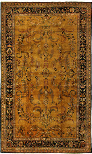 Exquisite Rugs Antique Weave Mohajeran 5881 Gold/Black Area Rug main image