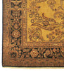 Exquisite Rugs Antique Weave Mohajeran 5881 Gold/Black Area Rug Corner Image