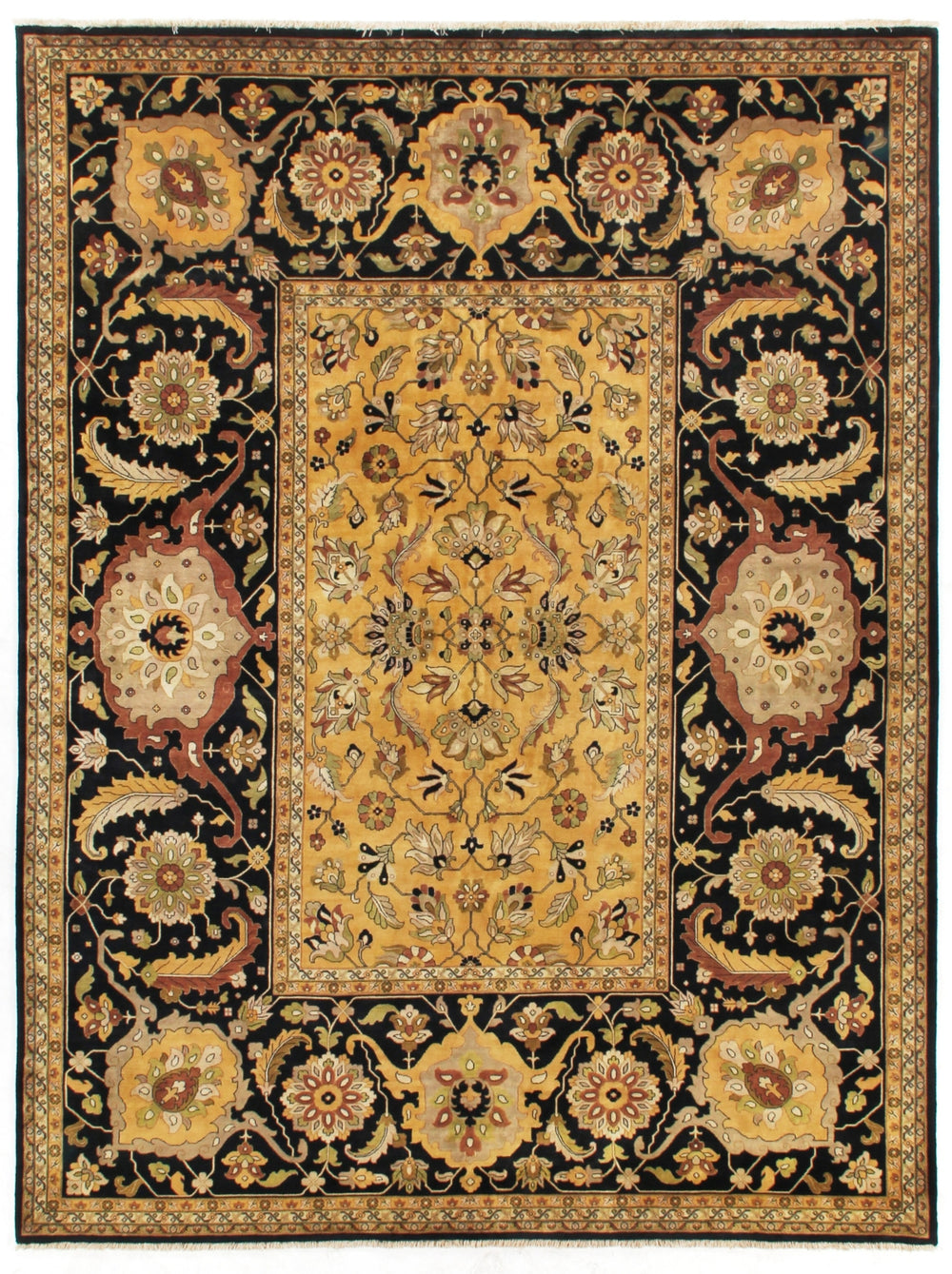 Exquisite Rugs Antique Weave 5906 Gold/Rust Area Rug