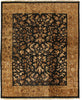 Exquisite Rugs Museum Kashan 5929 Black/Gold Area Rug main image