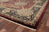 Exquisite Rugs Super Lavar 5936 Maroon Area Rug Corner Image