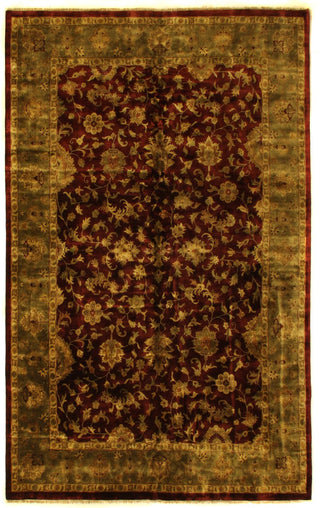 Exquisite Rugs Super Kashan 6046 Maroon/Green Area Rug main image