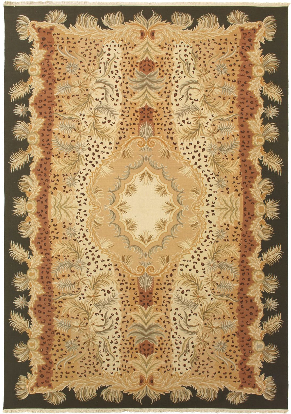 Exquisite Rugs Jungle 6053 White/Beige Area Rug