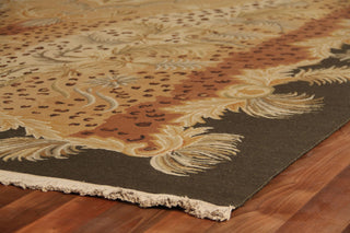 Exquisite Rugs Jungle 6053 White/Beige Area Rug Corner Image