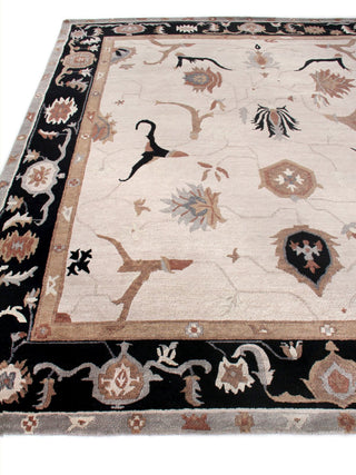 Exquisite Rugs Roman 6081 Ivory/Black Area Rug Pile Image