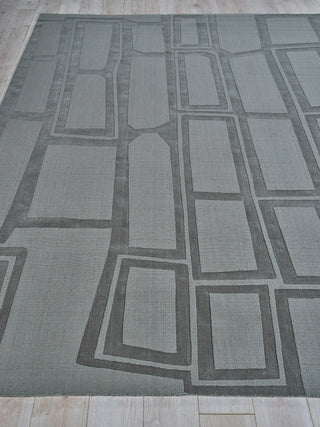 Exquisite Rugs Tempo 6209 Charcoal Gray Area Rug Closeup Image