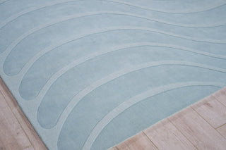 Exquisite Rugs Tempo 6234 Light Blue Area Rug Corner Image