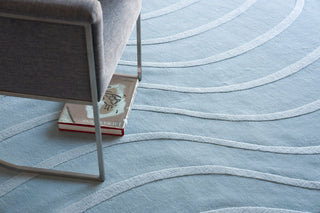 Exquisite Rugs Tempo 6234 Light Blue Area Rug Lifestyle Image Feature