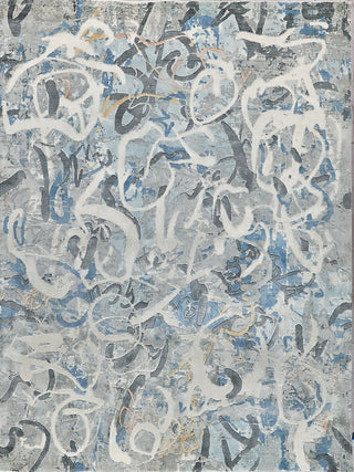 Exquisite Rugs Gianni 6246 Blues/Silver/Ivory Area Rug main image