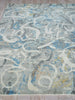 Exquisite Rugs Gianni 6246 Blues/Silver/Ivory Area Rug Closeup Image