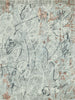 Exquisite Rugs Gianni 6251 Gray/Silver/Rust Area Rug by The Met main image