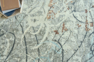 Exquisite Rugs Gianni 6251 Gray/Silver/Rust Area Rug by The Met Detail Image