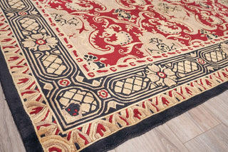 Exquisite Rugs Contemporary 6273 Burgundy Area Rug Corner Image