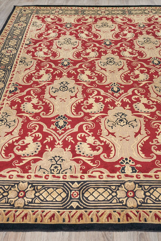 Exquisite Rugs Contemporary 6273 Burgundy Area Rug Closeup Image