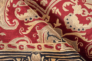 Exquisite Rugs Contemporary 6273 Burgundy Area Rug Pile Image