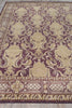 Exquisite Rugs Contemporary 6274 Eggplant Area Rug Closeup Image