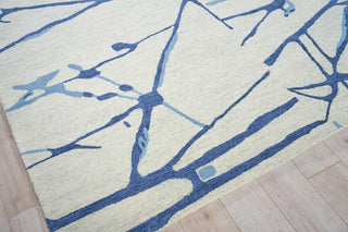 Exquisite Rugs Mystic 6305 Navy Area Rug Corner Image