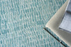 Exquisite Rugs Ink Blot 6308 Turquoise Area Rug