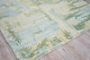 Exquisite Rugs Luxury Laureno 6314 Ivory/Green Area Rug Corner Image