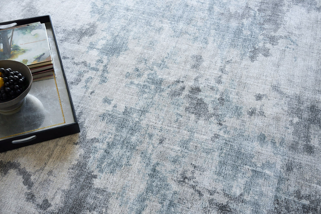 Exquisite Rugs Sky 6327 Gray/Blue Area Rug Lifestyle Image Feature