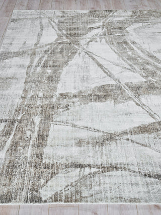 Exquisite Rugs Kyoto 6332 Silver/Beige Area Rug Closeup Image