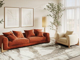 Exquisite Rugs Kyoto 6332 Silver/Beige Area Rug Lifestyle Image Feature