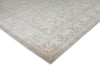 Exquisite Rugs Velvet 6371B Ivory/Silver Area Rug Corner Image