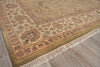 Exquisite Rugs Moghul 6420 Light Green/Gold Area Rug Corner Image