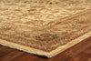 Exquisite Rugs Fine Zeigler 6457 Ivory/Beige Area Rug Corner Image