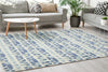 Exquisite Rugs Colorplay 6506 Navy/Beige Area Rug Lifestyle Image Feature