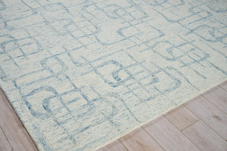 Exquisite Rugs Breeze 6536 Light Blue Area Rug Corner Image