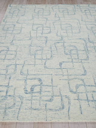 Exquisite Rugs Breeze 6536 Light Blue Area Rug Closeup Image