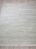 Exquisite Rugs Velutto Modern 6538 Light Silver Area Rug Closeup Image