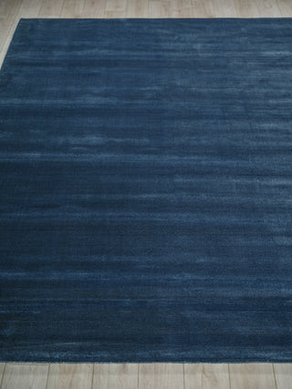 Exquisite Rugs Velutto Modern 6539 Navy Area Rug Closeup Image