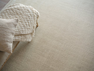 Exquisite Rugs Velutto Modern 6541 Light Beige Area Rug Lifestyle Image Feature