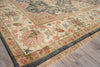 Exquisite Rugs Polonaise 6558 Black Area Rug Corner Image