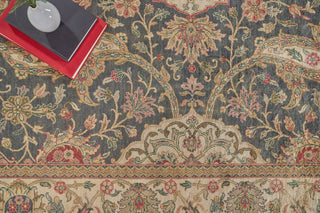 Exquisite Rugs Polonaise 6558 Black Area Rug Lifestyle Image Feature