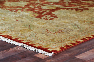 Exquisite Rugs Antique Weave Oushak 6565 Rust/Gold Area Rug Corner Image